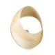 GloboStar® SALREL 02224 Boho Φωτιστικό Τοίχου - Απλίκα Μονόφωτο 1 x E27 AC 220-240V IP20 - Μ30 x Π22 x Υ38cm - Μπεζ Λεπτό Φύλλο Ξύλου Πλέγμα
