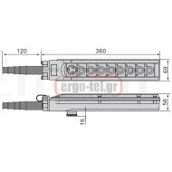 Χειριστήριο γερανών (μπουτονιέρα) PV9E30B4444 στεγανό IP65 δυο ταχυτήτων 8 θέσεων + μανιτάρι