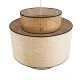GloboStar® BRAVADO 02387 Boho Κρεμαστό Φωτιστικό Πλέγμα Μονόφωτο 1 x E27 IP20 Καφέ & Μπεζ Ξύλο - Μ70 x Π70 x Υ58cm