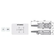 Μπουτονιέρα γερανών 2 πλήκτρων (COB61) XCD61 XND στεγανή IP54