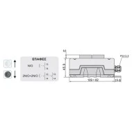 Μπουτονιέρα γερανών EPB2 XND 2 εντολών στεγανή IP54