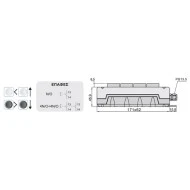 Μπουτονιέρα γερανών EPB4 XND 4 εντολών στεγανή IP54