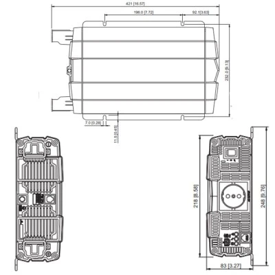 INVERTER SP-1500-24 COTEK 24V 1500W καθαρού ημιτόνου για μετατροπή σταθερής τάσης σε εναλλασσόμενη