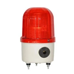 Φάρος μικρός LED C-1081 CNTD σε κόκκινο χρώμα με διαστάσεις 134X80mm 230V AC