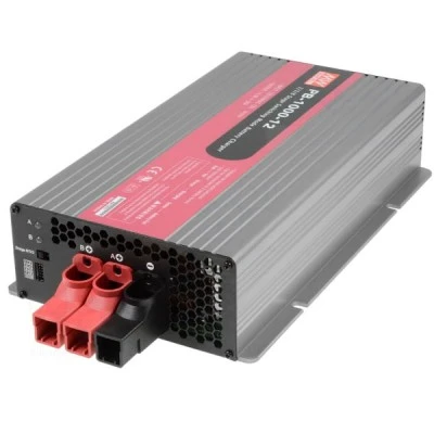 Φορτιστής μπαταριών οξέος μολύβδου MEAN WELL PFC PB1000-48 57.6V 17.4A με ενδεικτικά led φόρτισης
