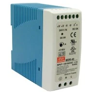 Τροφοδοτικό ράγας MEAN WELL MINI MDR60-24 60W 24V με έξοδο relay DC και ενδεικτικό led power on