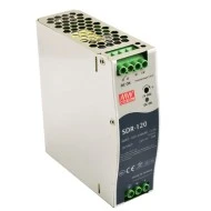 Τροφοδοτικό ράγας SLIM SDR120-24 MEAN WELL 120W 24V με προστασία από υπερφόρτωση