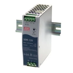 Τροφοδοτικό ράγας SLIM SDR120-24 MEAN WELL 120W 24V με προστασία από υπερφόρτωση