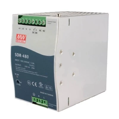 Τροφοδοτικό ράγας SLIM SDR960-24 MEAN WELL 960W 24V με προστασία από υπερφόρτωση
