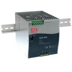 Τροφοδοτικό ράγας SLIM SDR960-48 MEAN WELL 960W 48V με προστασία από υπερφόρτωση