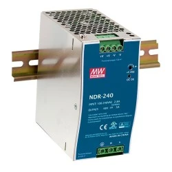 Τροφοδοτικό ράγας MEAN WELL SLIM NDR240-48 240W 48V με προστασία υπερφόρτωσης και υπέρτασης