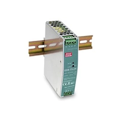 Τροφοδοτικό ράγας MEAN WELL 75W με εξόδο 24V 3.2A SLIM EDR75-24