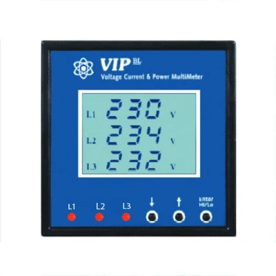 Μετρητής ισχύος τριφασικός V-I-FR-φ 85-250VAC 96Χ96mm VIP CNA με LCD κρυφό φωτισμό Μετρητής ισχύος τριφασικός V-I-FR-φ 85-250VAC 96Χ96mm VIP CNA με LCD κρυφό φωτισμό