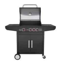 Ψησταριά υγραερίου GS GRILL LUX 3+1 CAST IRON μαντεμένιες με σχάρες & αυτόματη ανάφλεξη