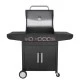 Ψησταριά υγραερίου GS GRILL LUX 3+1 CAST IRON μαντεμένιες με σχάρες & αυτόματη ανάφλεξη
