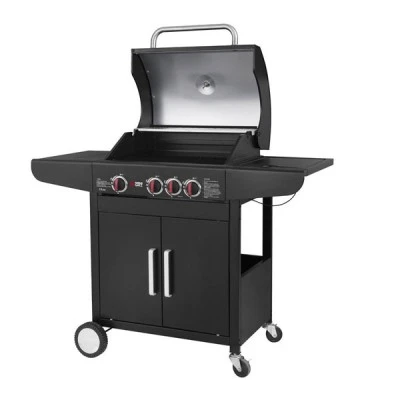 Ψησταριά υγραερίου GS GRILL LUX 3+1 CAST IRON μαντεμένιες με σχάρες & αυτόματη ανάφλεξη