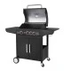 Ψησταριά υγραερίου GS GRILL LUX 3+1 CAST IRON μαντεμένιες με σχάρες & αυτόματη ανάφλεξη
