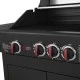 Ψησταριά υγραερίου GS GRILL LUX 3+1 CAST IRON μαντεμένιες με σχάρες & αυτόματη ανάφλεξη