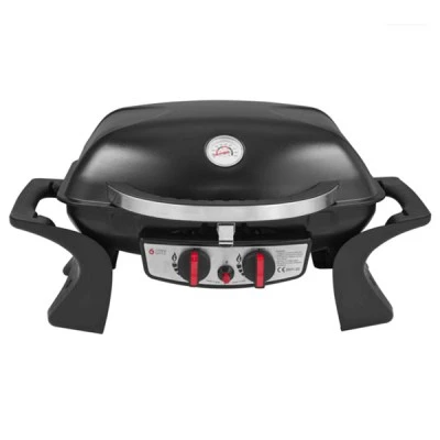Ψησταριά GS GRILL 2 MINI 5 kW ανάφλεξη με μπουτόν με χειρολαβή βακελίτη INOX & συλλέκτη για τα λίπη