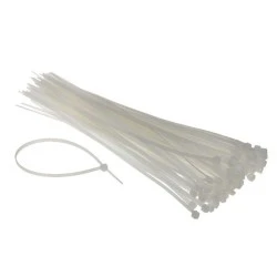 Δεματικά καλωδίων Powertech TIES-006 200x7.6mm διάφανα σε συσκευασία 100τμχ