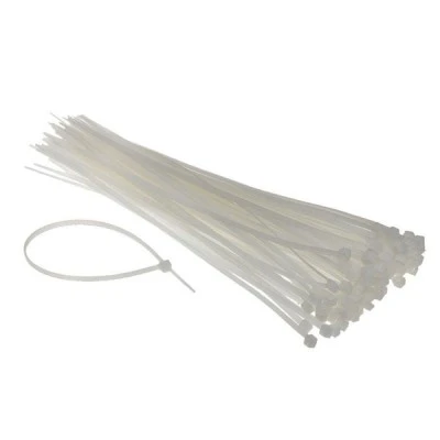 Δεματικά καλωδίων Powertech TIES-006 200x7.6mm διάφανα σε συσκευασία 100τμχ