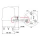 Φάρος στατικός (Flasher) LTE-5101 2W 24VDC 150mm με λυχνία LED πράσινος