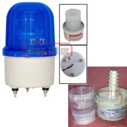 Φάρος στατικός (Flasher) LTE-5101 με λυχνία LED Φ100 150mm 230VAC μπλε
