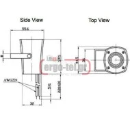 Πιεζοσειρήνα μικρή 12VDC 205mA 105db 60Χ80mm KPS-4510