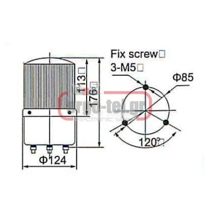 Φαροσειρήνα με λυχνία 10W (πυρακτώσεως) 12VDC πράσινο φως IP45 LTE-1121J Φαροσειρήνα με λυχνία 10W (πυρακτώσεως) 12VDC πράσινο φως IP45 LTE-1121J