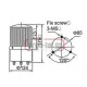 Φαροσειρήνα με λυχνία 10W (πυρακτώσεως) 12VDC μπλε φως IP45 LTE-1121J