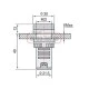 Βομβητής πίνακα BUZZER Φ22 με LED 230VAC 80dB AD22-22MSD