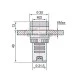 Βομβητής πίνακα BUZZER Φ22 με LED 48V AC/DC 80dB AD22-22MSD