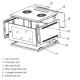 Επίτοιχη καμπίνα Safewell 9U Π60/Β55/Υ50 SMB6509 διπλή με μέγιστο φορτίο 60kg