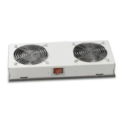 Βάση οροφής SAFEWELL 220V με 2 ανεμιστήρες και μήκος καλωδίου 1.5m για επίτοιχα Racks
