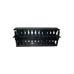 Οδηγός καλωδίων Safewell RACK χωρητικότητας 2U διπλής όψης πλαστικό