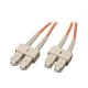 Patch cord οπτικής ίνας πολύτροπο DUPLEX 50/125 SC/SC μήκους 20.0m