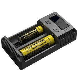 Διπλός φορτιστής NITECORE i2 μπαταριών λιθίου 18650 - Ni-Mh με αυτόματη ανίχνευση ρεύματος φόρτισης