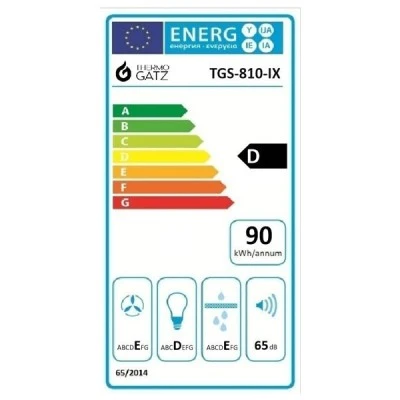Απορροφητήρας συρόμενος TGS 810 IX 65dB 300m³/h με φίλτρα αλουμινίου και 3 επίπεδα απορρόφησης Απορροφητήρας συρόμενος TGS 810 IX 65dB 300m³/h με φίλτρα αλουμινίου και 3 επίπεδα απορρόφησης