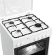 Κουζίνα μικτή TGS 3610 WH TURBO με ηλεκτρικό φούρνο 4 εστίες αερίου και 5 τρόπους ψησίματος