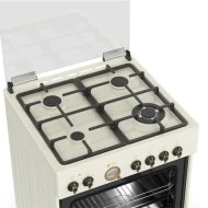 Κουζίνα μικτή TGS 4320 BEIGE TURBO fan με 6 τρόπους ψησίματος και αναλογικό χρονόμετρο