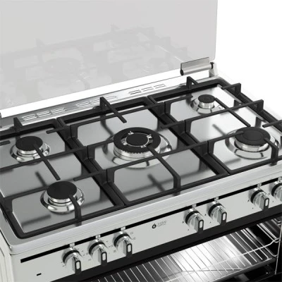 Κουζίνα μικτή TGS 7301 IX Inox με γυάλινο καπάκι ηλεκτρικό φούρνο και 5 εστίες αερίου Κουζίνα μικτή TGS 7301 IX Inox με γυάλινο καπάκι ηλεκτρικό φούρνο και 5 εστίες αερίου