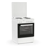 Ηλεκτρική κουζίνα TGS E120 WH Turbo Fan με 6 τρόποι ψησίματος & πόρτα από διπλό κρύσταλλο αποσπώμενο