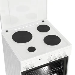 Ηλεκτρική κουζίνα TGS E120 WH Turbo Fan με 6 τρόποι ψησίματος & πόρτα από διπλό κρύσταλλο αποσπώμενο