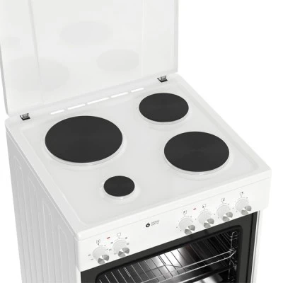 Ηλεκτρική κουζίνα TGS E120 WH Turbo Fan με 6 τρόποι ψησίματος & πόρτα από διπλό κρύσταλλο αποσπώμενο