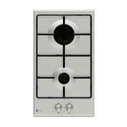 Εστία υγραερίου TGS 9311 IX Inox Domino άνω πάγκου με εμαγιέ σχάρες και θερμικά ασφαλείας