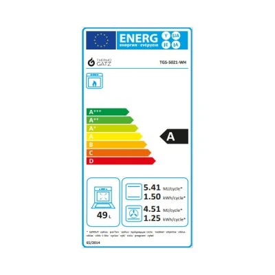 Κουζίνα φυσικού αερίου ή υγραερίου TGS 5021 WH MULTIGAS με μηχανικό χρονόμετρο Κουζίνα φυσικού αερίου ή υγραερίου TGS 5021 WH MULTIGAS με μηχανικό χρονόμετρο