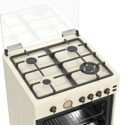 Κουζίνα φυσικού αερίου ή υγραερίου TGS 4111 RUSTIC BEIGE MULTIGAS με αναλογικό χρονόμετρο Κουζίνα φυσικού αερίου ή υγραερίου TGS 4111 RUSTIC BEIGE MULTIGAS με αναλογικό χρονόμετρο