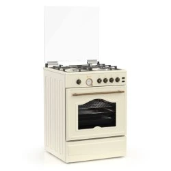 Κουζίνα φυσικού αερίου ή υγραερίου TGS 4111 RUSTIC BEIGE MULTIGAS με αναλογικό χρονόμετρο