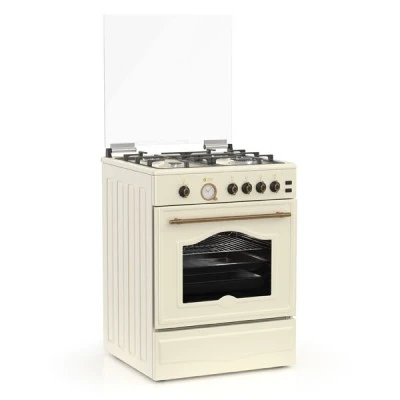 Κουζίνα φυσικού αερίου ή υγραερίου TGS 4111 RUSTIC BEIGE MULTIGAS με αναλογικό χρονόμετρο Κουζίνα φυσικού αερίου ή υγραερίου TGS 4111 RUSTIC BEIGE MULTIGAS με αναλογικό χρονόμετρο