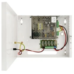 Επίτοιχο τροφοδοτικό 12-15VDC 5Α PULSAR PSDC05125T CCTV εσωτερικού χώρου σε μεταλλικό κουτί με LED